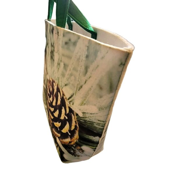 Winter Pinecone Handbag Heavy Felt Tote Large Handbag PD336 - Picture 9 of 10